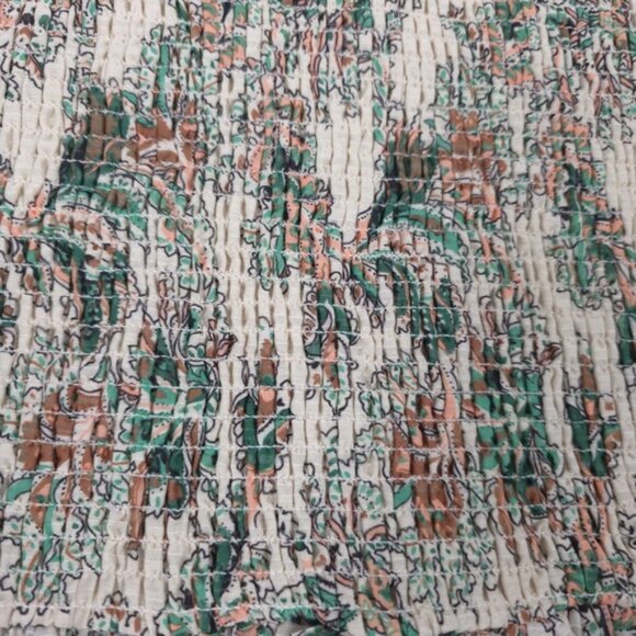 NWT VERONICA BEARD Multi Melodie Smocked Mini Skirt Stone Floral Size 6 - Picture 12 of 15